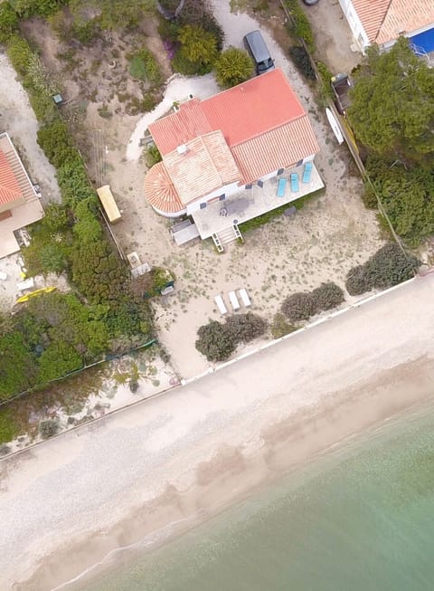 Sky view of the villa