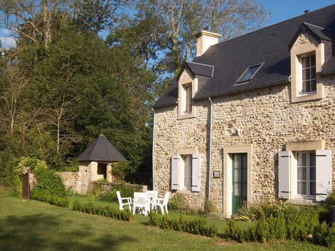 The rear of the cottage looking towards the vegetable patch