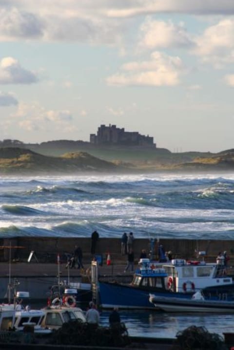 Bamburgh Castle from Seahouses