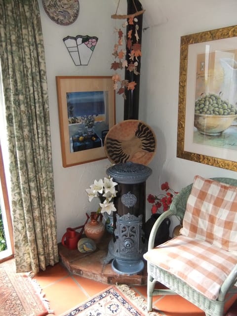 A corner of the sunroom