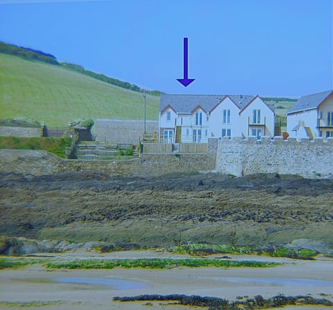 View of house from the beach
