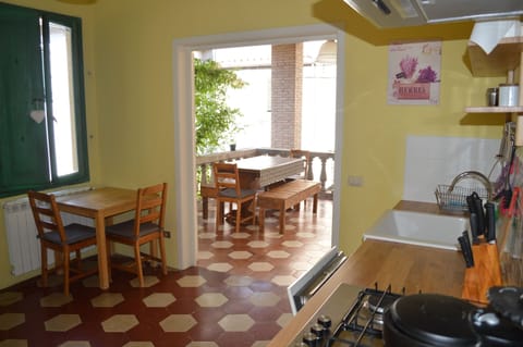 Kitchen and terrace