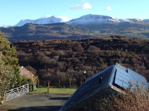 Snow capped Cader Idris and Agnes Fach