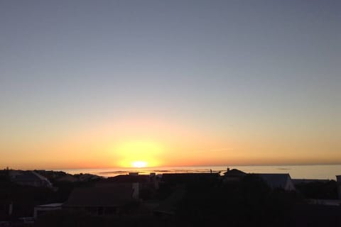 Sunset vistas from the upstairs deck