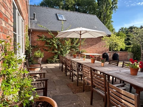 Preparing for breakfast in the early morning sunshine