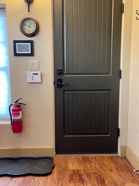 The Master's door to the outside back garden