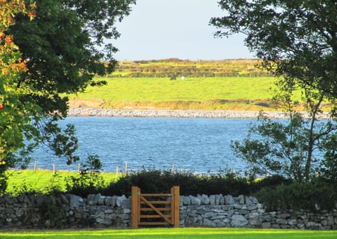 The view from the front door of Galway Bay across to Augnish peninsular.