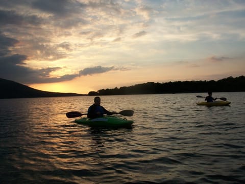 Evening sunset - kayak trip on  Killarney Lakes