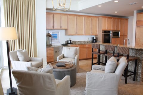 sitting area just outside the kitchen