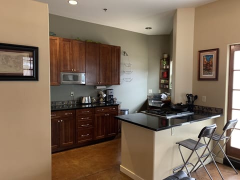 Kitchen view from Living area.