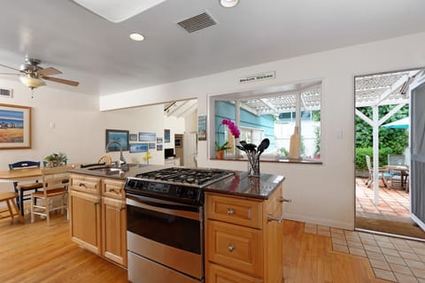 Gourmet Kitchen with prep sink and Thermador Range