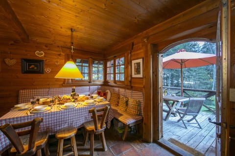 Dining area with access to the balcony
