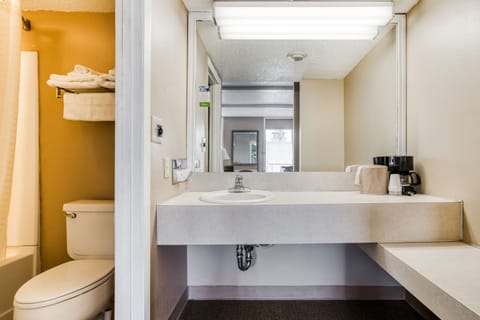 Room, 1 Queen Bed | Bathroom | Eco-friendly toiletries, bathrobes, towels, toilet paper