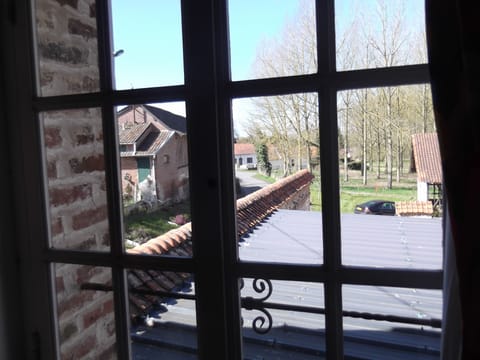 view down the village