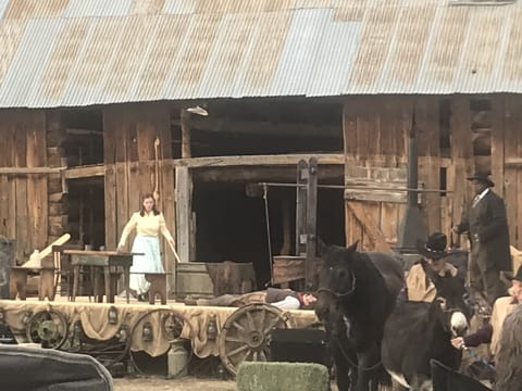 Interesting things happen in our little town. Opera in a barn down the road!