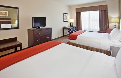 Standard Room, 2 Queen Beds | In-room safe, desk, laptop workspace, iron/ironing board