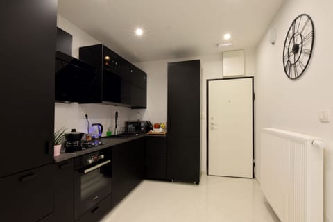 Exclusive Apartment, 2 Bedrooms | Private kitchen | Full-size fridge, microwave, oven, stovetop