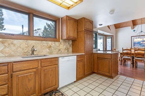 Mountain views from the kitchen sink