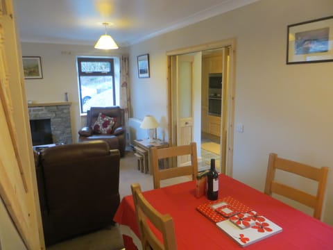 Dining table towards the sitting room.