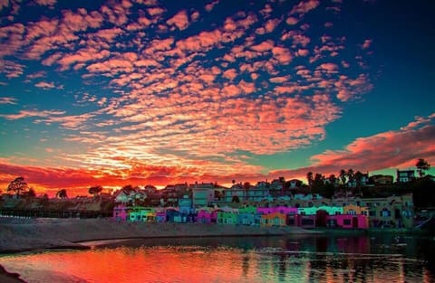 Front Row on the Beach view at sunset