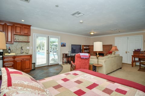 Treadmill and recumbent bike are right  outside your door at your disposal