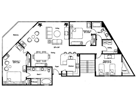 The floor plan of this unit.
