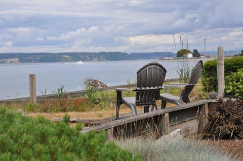 Backyard view of Point No Point Lighthouse.