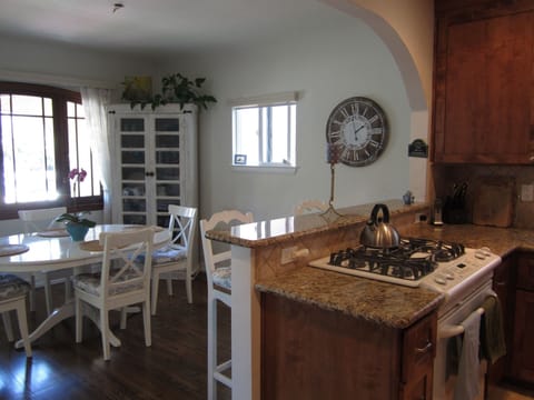 From kitchen looking into dining room