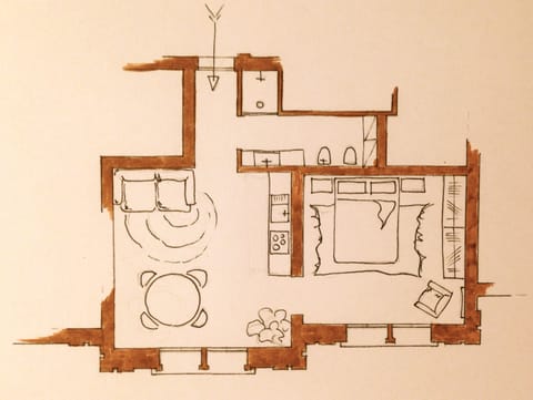 Lay out of The Riverside Suite.