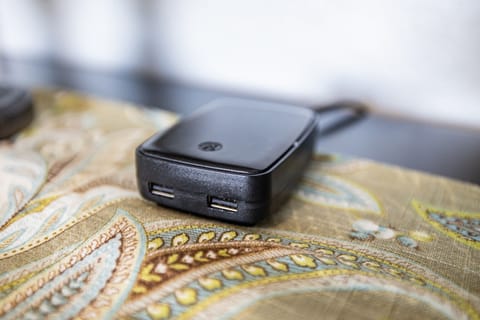 Data ports throughout the condo to charge your smart devices