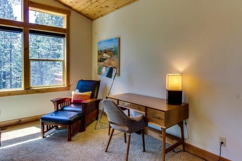 Reading nook and desk in Primary Bedroom