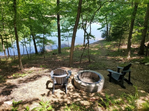 Firepit with lakeview