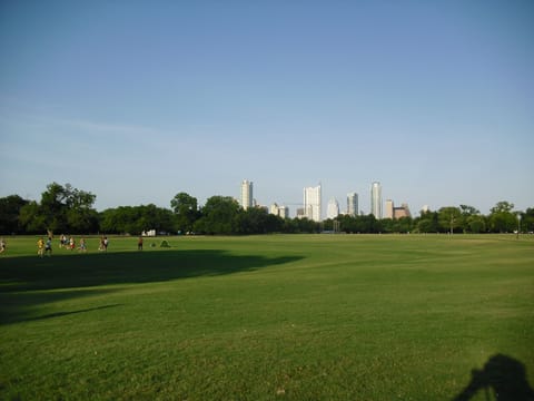 Walk to Zilker Park and the trails around Lady Bird Lake