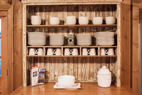 Fully stocked kitchen