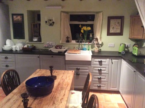 The kitchen showing some units and work surfaces 