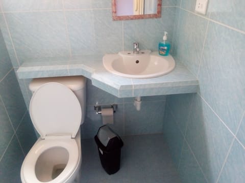 Double or Twin Room, Multiple Beds, Non Smoking | Bathroom | Shower, hair dryer, towels