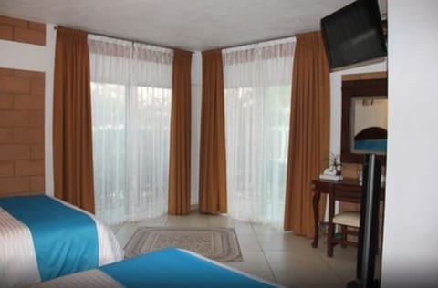 Family Double Room, 2 Double Beds, Mountain View | Iron/ironing board, free WiFi, bed sheets