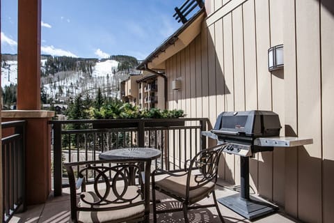View from balcony with grill