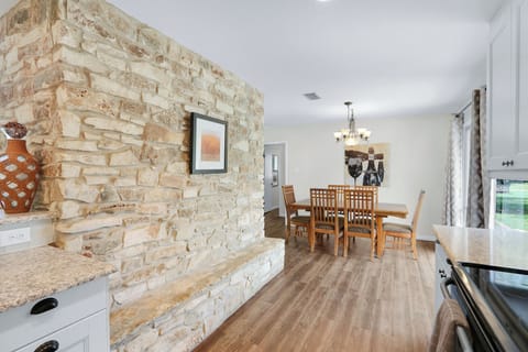 Charming stone accent wall