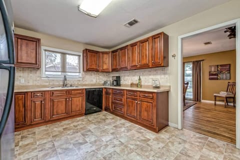 Plenty of space in the large kitchen for family gatherings