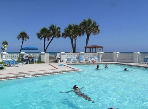 One of two luxurious swimming pools on the Gulf!