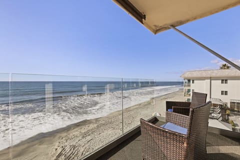 Private patio off living room