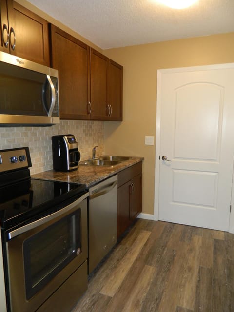 New Kitchen with stainless steel appliances