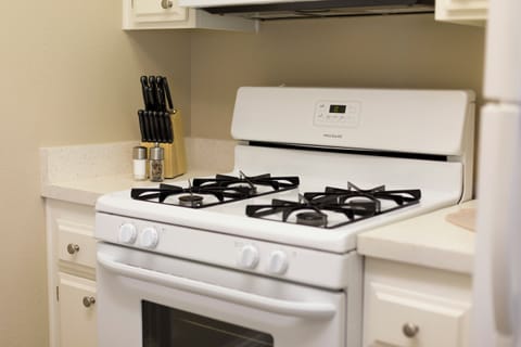 Suite, 2 Bedrooms, Non Smoking, Patio | Private kitchen | Fridge, microwave, oven, stovetop