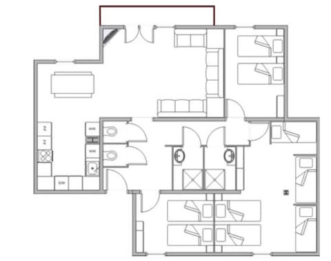 Layout of apartment