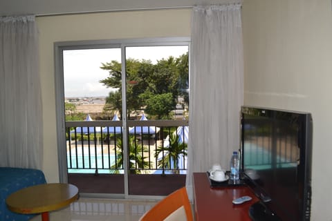 Comfort Double Room, Pool View | View from room