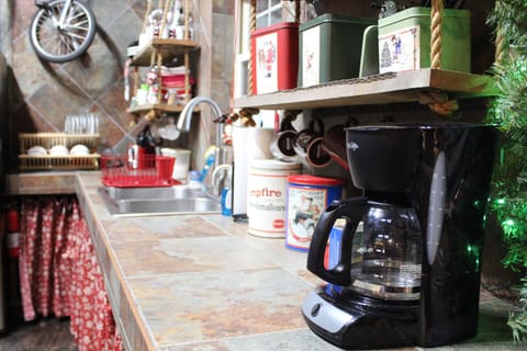 Make yourself a cup of coffee or a cup of our signature hot chocolate.