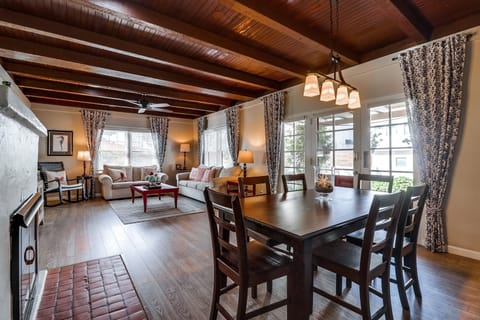 Dining and living room together.