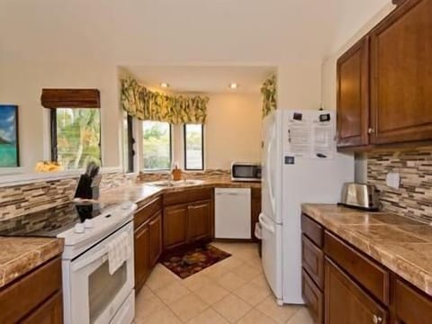 Kitchen with new cabinets and appliances