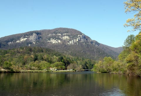 View from our dock on Lake Lure